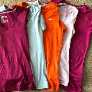 5 Nike V neck shirts!